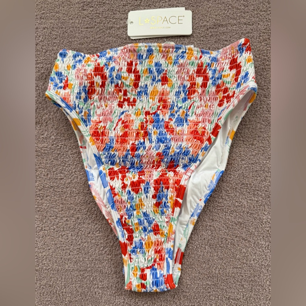 NEW - L*SPACE - Barlette Bitsy Bottom - Flowers Forever NWT